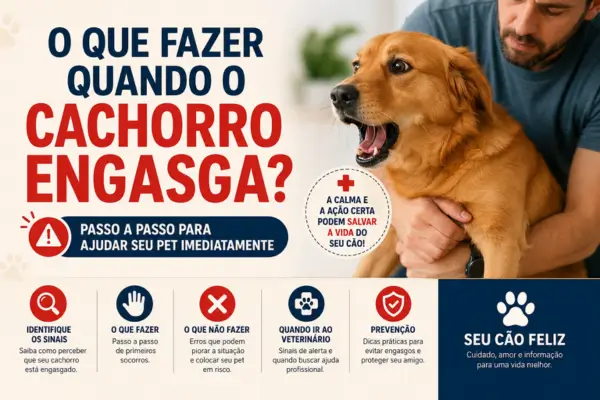 O que fazer quando o cachorro engasga?