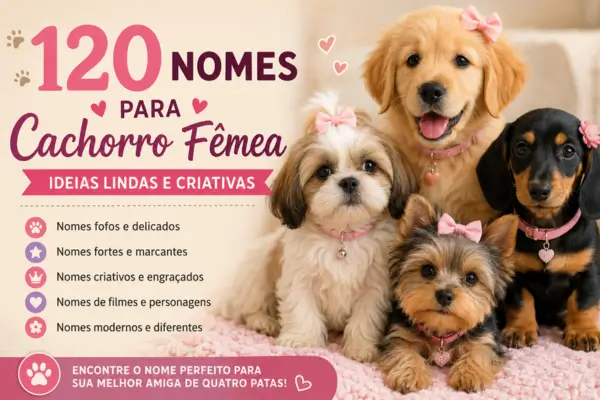 Nomes Para Cachorro Fêmea: Ideias Lindas e Criativas Para Escolher o Nome Ideal
