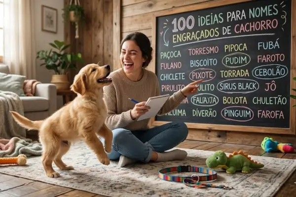 100 nomes engraçados para cachorro: ideias criativas para te fazer rir e escolher o nome perfeito