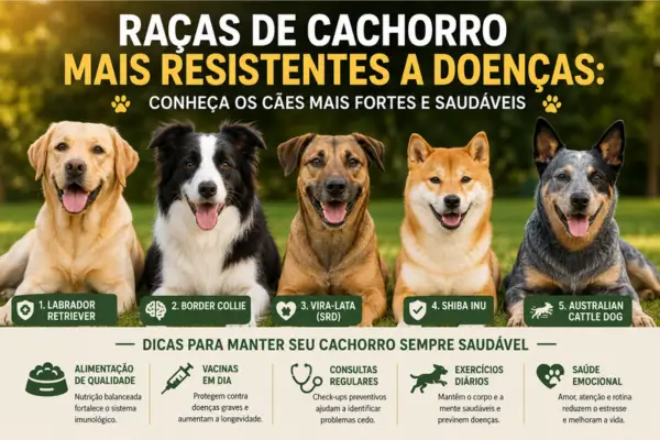 Raças de Cachorro Mais Resistentes a Doenças